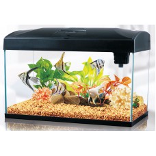 Fish 'R' Fun Rectangular Aquarium, Fish Tank 54 Litre Capacity, Black